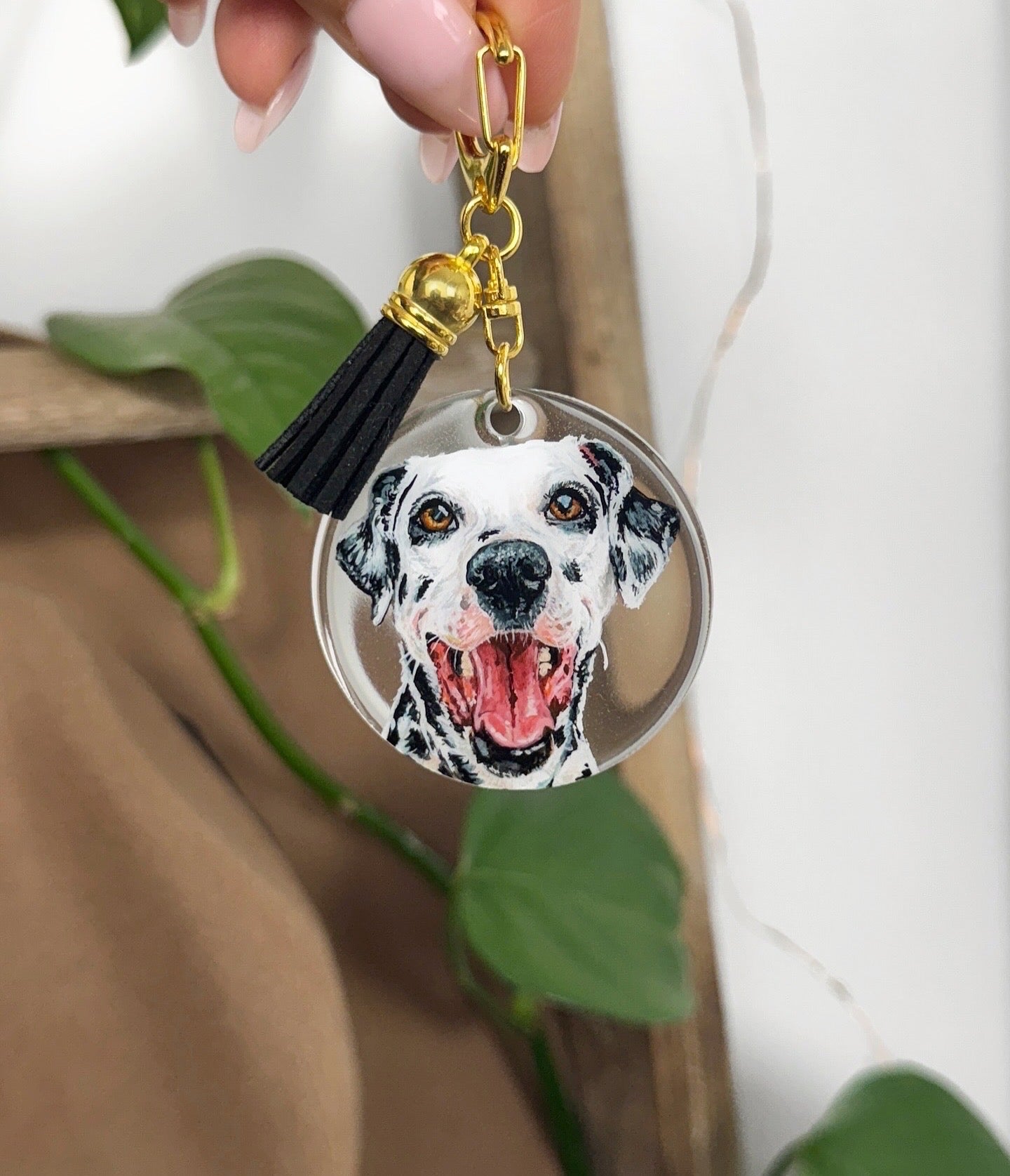 Custom Pet Portrait Keychain