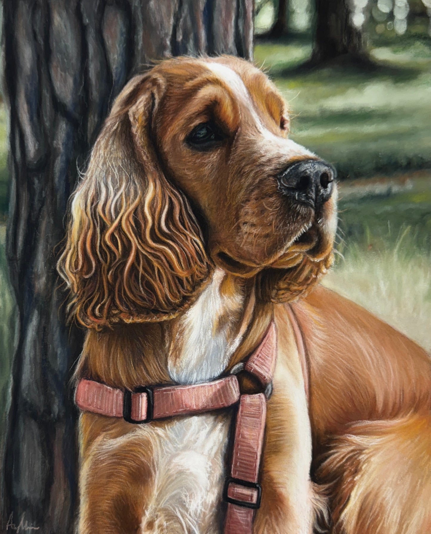 Custom Pastel Pet Portrait Drawing