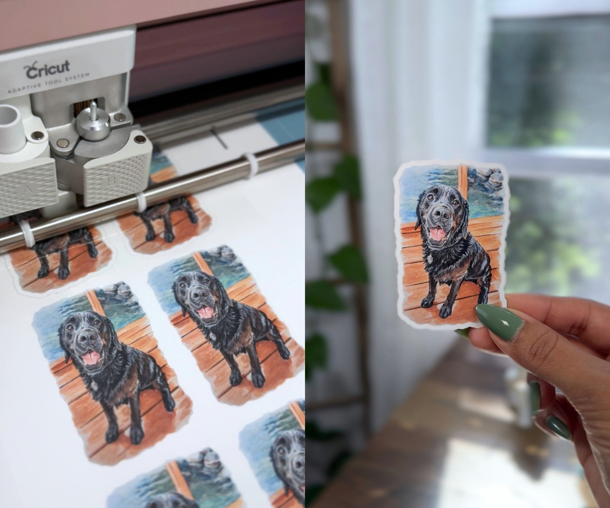 Custom Pet Portrait Stickers