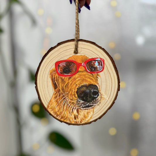 Custom Wood Pet Ornament