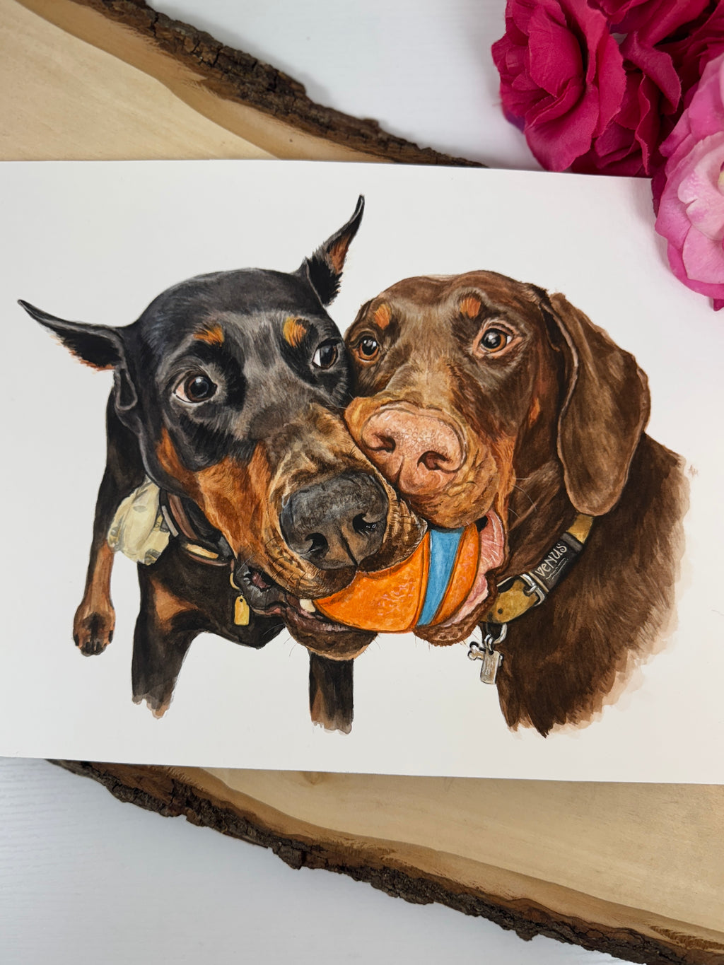 Custom Watercolor Pet Portrait
