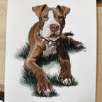 Custom Watercolor Pet Portrait