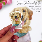 Custom Watercolor Pet Portrait