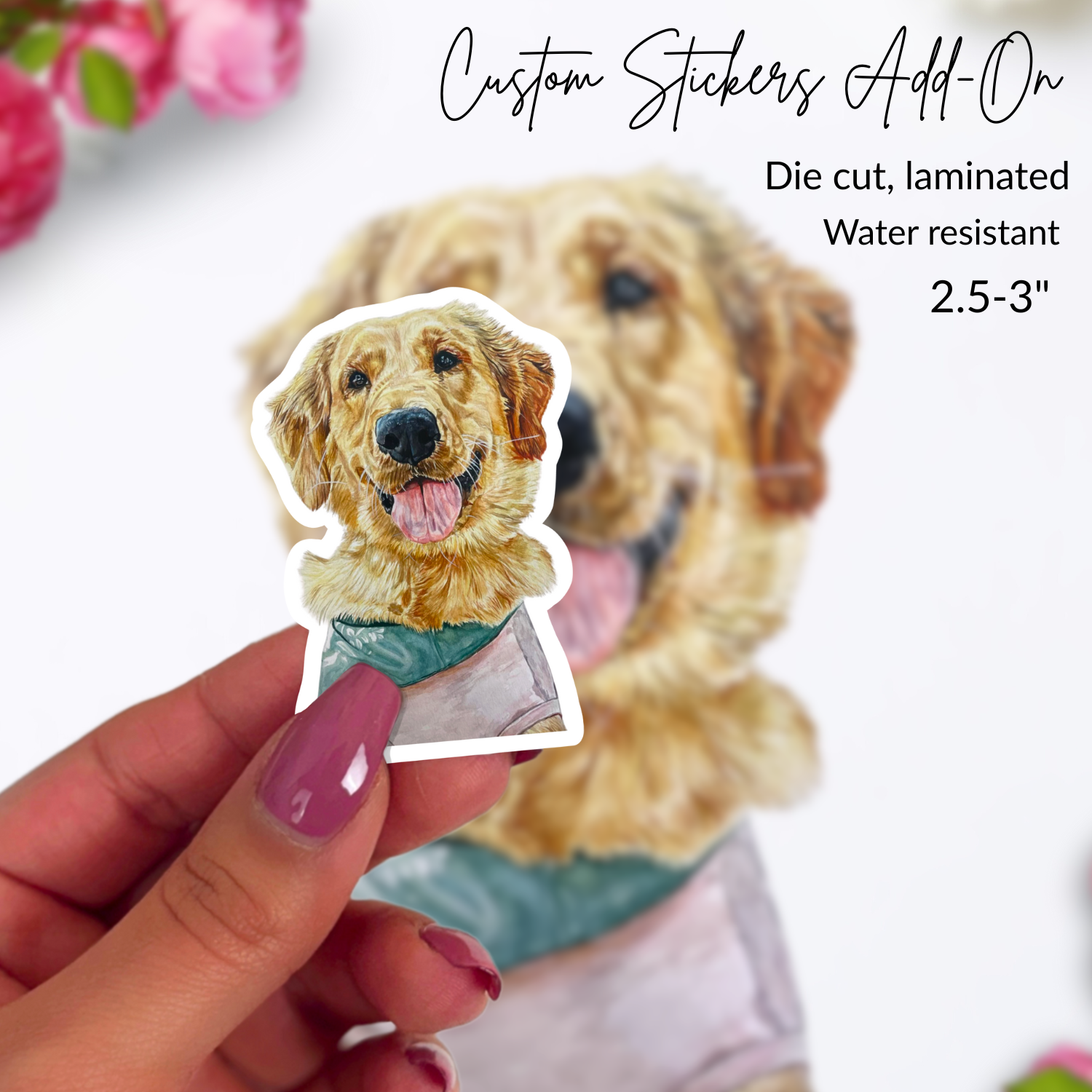 Custom Watercolor Pet Portrait